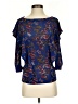 Free People Blue 3/4 Sleeve Blouse Size XXS - photo 1