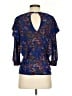 Free People Blue 3/4 Sleeve Blouse Size XXS - photo 2