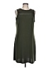 MICHAEL Michael Kors Solid Green Casual Dress Size L - photo 1