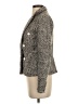Ecru 100% Polyester Tweed Gray Blazer Size 2 - photo 5