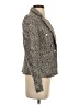 Ecru 100% Polyester Tweed Gray Blazer Size 2 - photo 4