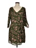 verse 100% Polyester Floral Green Casual Dress Size M - photo 1
