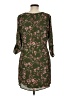 verse 100% Polyester Floral Green Casual Dress Size M - photo 2