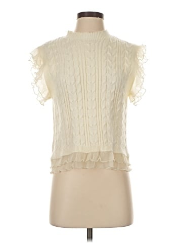 Self Contrast Sleeveless Blouse (view 1)