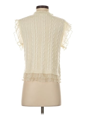 Self Contrast Sleeveless Blouse (view 2)