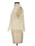 Self Contrast 100% Polyester Ivory Sleeveless Blouse Size S - photo 5