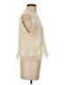 Self Contrast 100% Polyester Ivory Sleeveless Blouse Size S - photo 4
