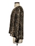 Worthington 100% Polyester Animal Print Brown Long Sleeve Blouse Size XS - photo 5