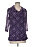 Dana Buchman 100% Polyester Purple 3/4 Sleeve Blouse Size M - photo 1