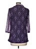 Dana Buchman 100% Polyester Purple 3/4 Sleeve Blouse Size M - photo 2