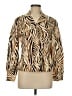 Evan Picone Animal Print Gold Long Sleeve Blouse Size M - photo 1
