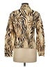 Evan Picone Animal Print Gold Long Sleeve Blouse Size M - photo 2