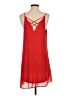 The Impeccable Pig 100% Polyester Solid Red Casual Dress Size S - photo 2