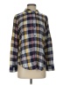 Caslon 100% Rayon Plaid Yellow Long Sleeve Button-Down Shirt Size S (petite) - photo 1