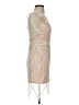 Lush 100% Nylon Ivory Cocktail Dress Size S - photo 4