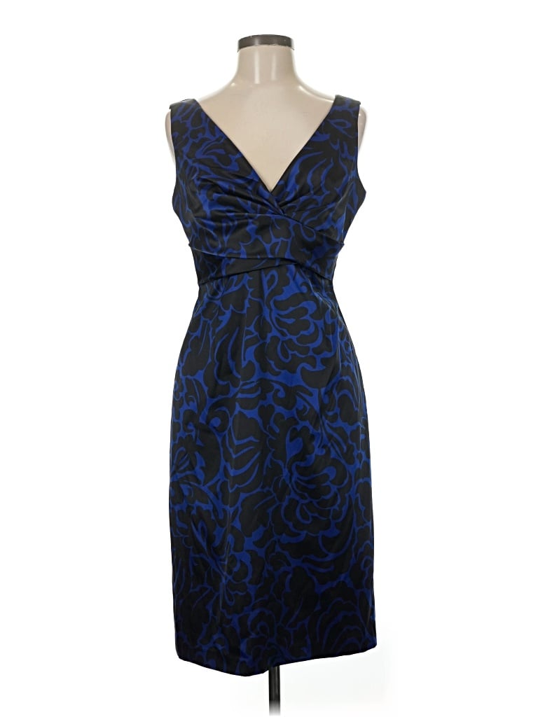 Pre-owned Donna Ricco Cocktail Dress In Blue