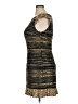 Jovani 100% Polyester Tweed Gold Cocktail Dress Size 14 - photo 5