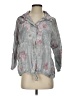 Amorosa Floral Gray 3/4 Sleeve Blouse Size S - photo 1