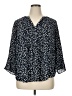 Style&Co 100% Polyester Blue 3/4 Sleeve Blouse Size 1X - photo 1
