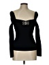 Lea & Viola 100% Polyester Black Long Sleeve Top Size L - photo 1