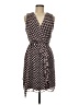 Karin Stevens 100% Polyester Polka Dots Brown Cocktail Dress Size 6 - photo 1