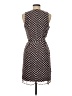 Karin Stevens 100% Polyester Polka Dots Brown Cocktail Dress Size 6 - photo 2