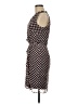Karin Stevens 100% Polyester Polka Dots Brown Cocktail Dress Size 6 - photo 5