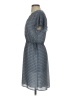 H&M 100% Polyester Stripes Gray Casual Dress Size S - photo 5