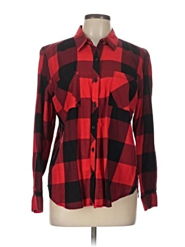 Faded Glory Long Sleeve Button-Down Shirt (view 1)
