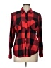 Faded Glory 100% Cotton Plaid Red Long Sleeve Button-Down Shirt Size L - photo 1