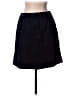 Lou & Grey Solid Black Blue Casual Skirt Size L - photo 2