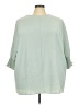 Unbranded 100% Polyester Green 3/4 Sleeve Blouse Size 2X - photo 1