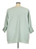 Unbranded 100% Polyester Green 3/4 Sleeve Blouse Size 2X - photo 2