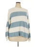 Steve Madden Stripes Blue Pullover Sweater Size 2X - photo 1
