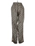 MNG Suit 100% Polyester Print Brown Casual Pants Size XXS - photo 2