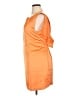 Cos 100% Polyester Solid Orange Cocktail Dress Size 14 - photo 5