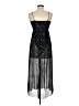 Shein 100% Polyester Stars Black Cocktail Dress Size 6 - photo 2