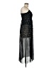 Shein 100% Polyester Stars Black Cocktail Dress Size 6 - photo 4