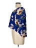 Peach Love 100% Polyester Blue Short Sleeve Blouse Size L - photo 5
