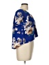 Peach Love 100% Polyester Blue Short Sleeve Blouse Size L - photo 4