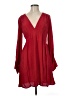ASOS 100% Viscose Solid Red Cocktail Dress Size 6 - photo 1