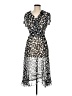 JBS 100% Polyester Polka Dots Black Cocktail Dress Size 8 - photo 1