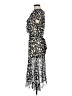 JBS 100% Polyester Polka Dots Black Cocktail Dress Size 8 - photo 5