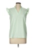 Unbranded 100% Polyester Green Sleeveless Blouse Size L - photo 1