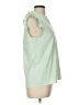 Unbranded 100% Polyester Green Sleeveless Blouse Size L - photo 4