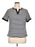 Unbranded Stripes Ivory Short Sleeve Polo Size XL - photo 1