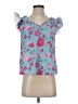Shein Teal Short Sleeve Blouse Size 4 - photo 1