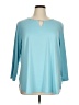 Ruby Rd. Teal 3/4 Sleeve Blouse Size 1X - photo 1