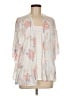 Blue Blush 100% Rayon Gray Blue Kimono Size M - photo 1