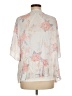 Blue Blush 100% Rayon Gray Blue Kimono Size M - photo 2